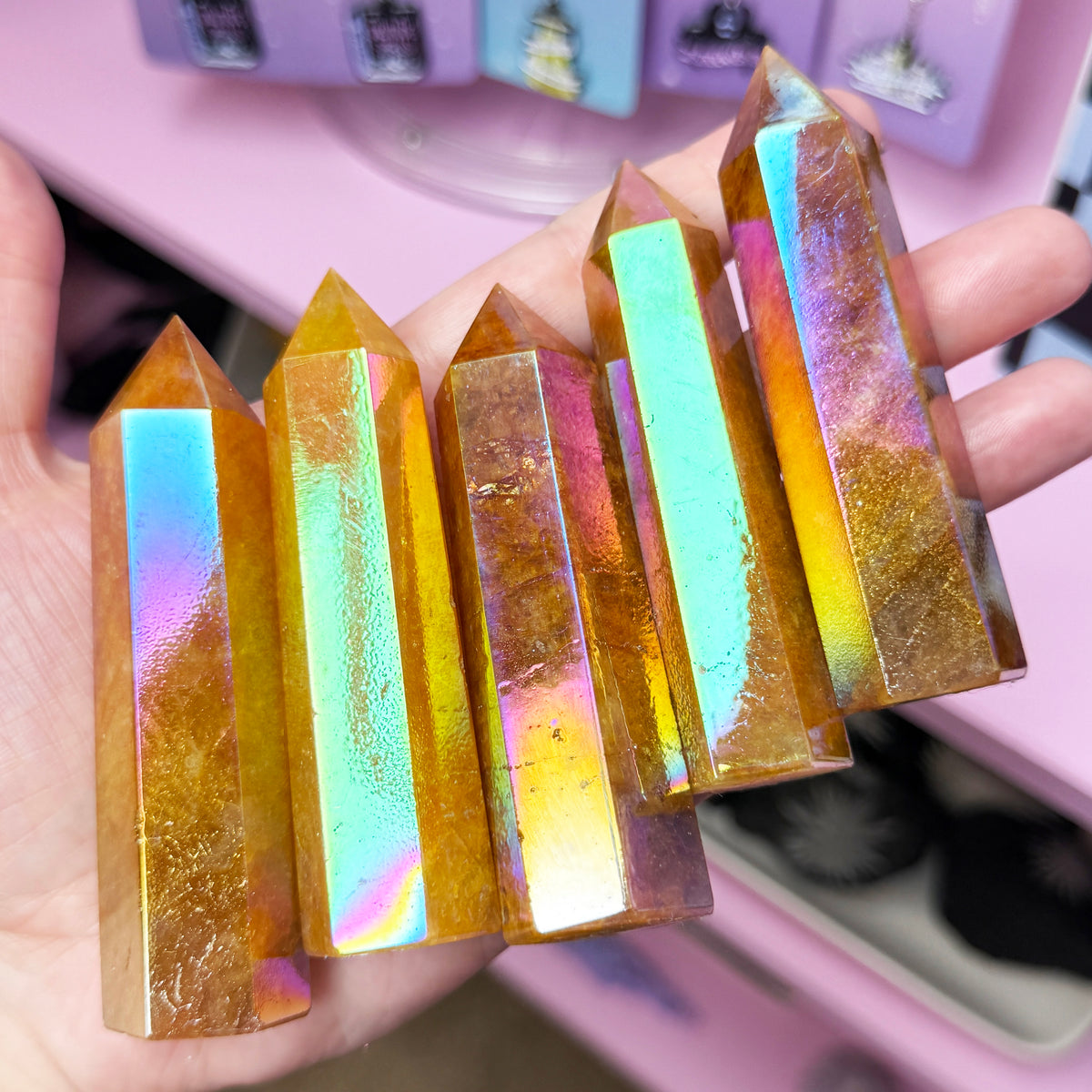 *MISFIT* Aura Golden Healer Quartz Tower