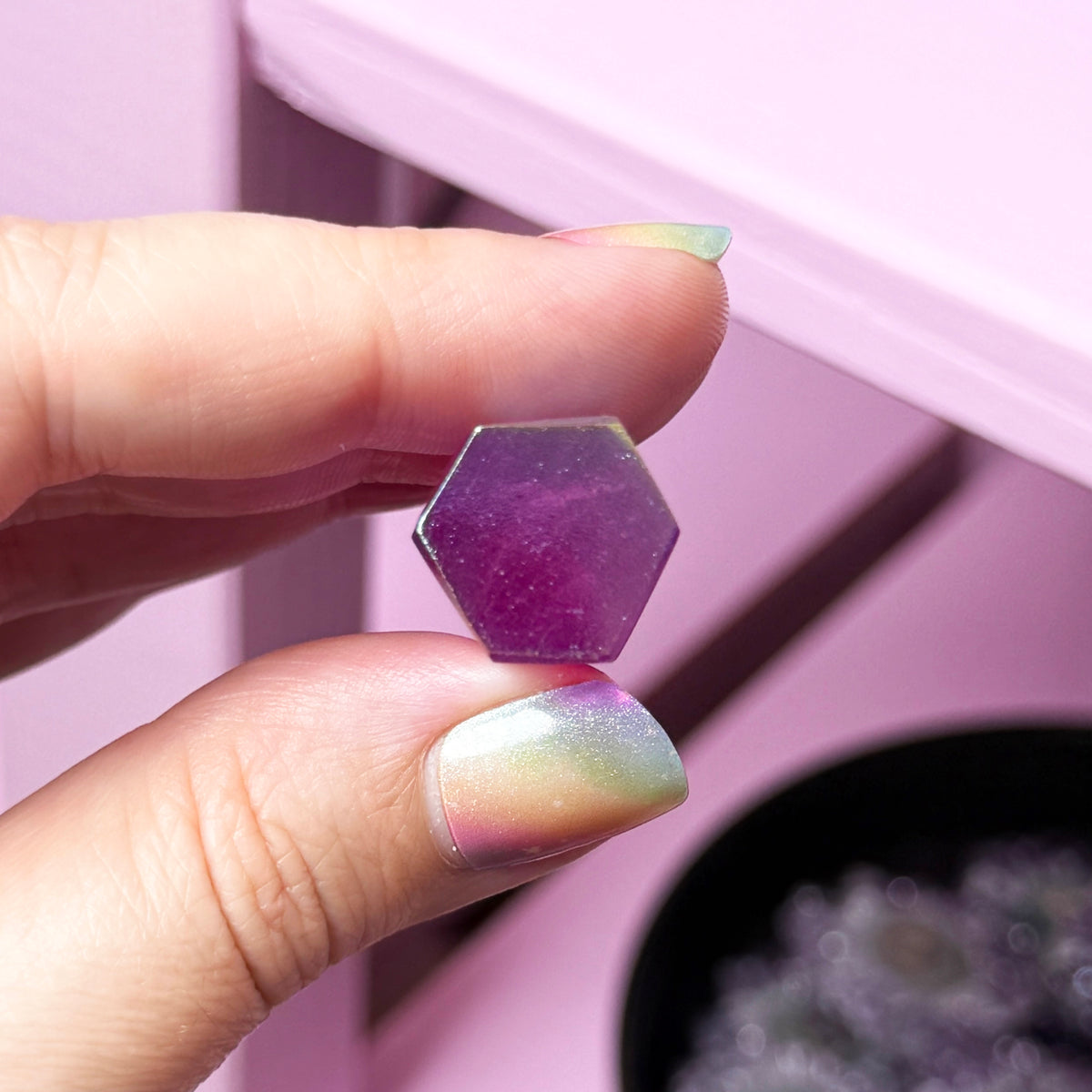 Pink Aura Quartz Tower