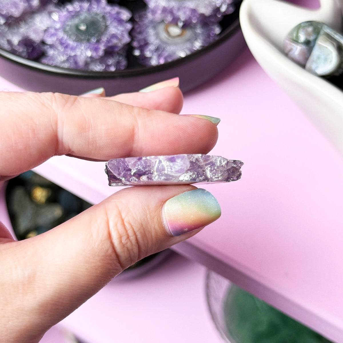 Amethyst Stalactite Slice