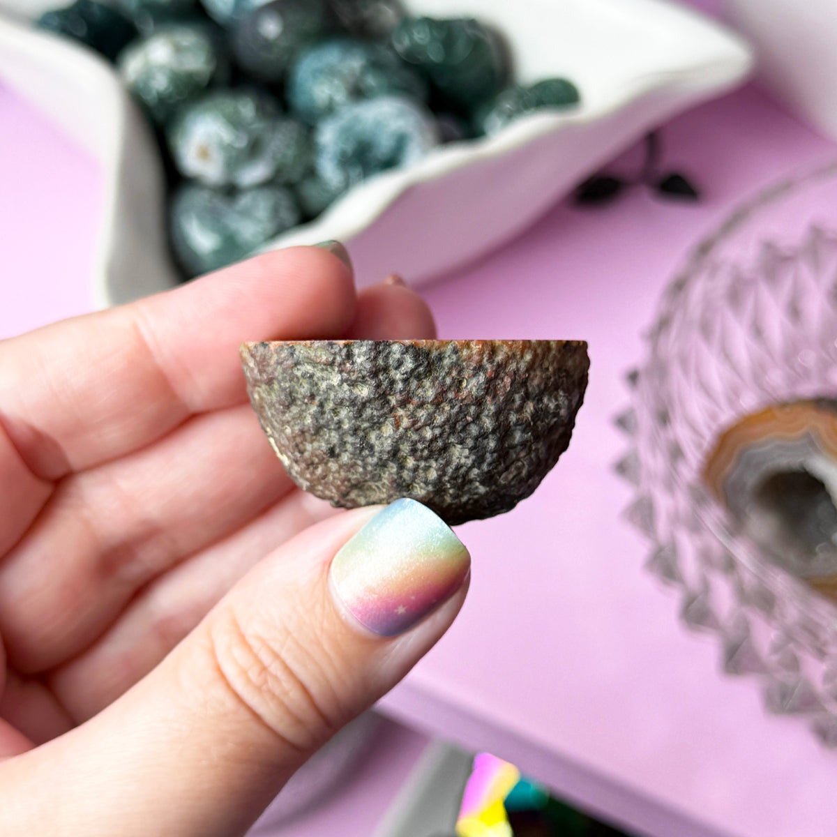 Zhanguo Agate Geode Half