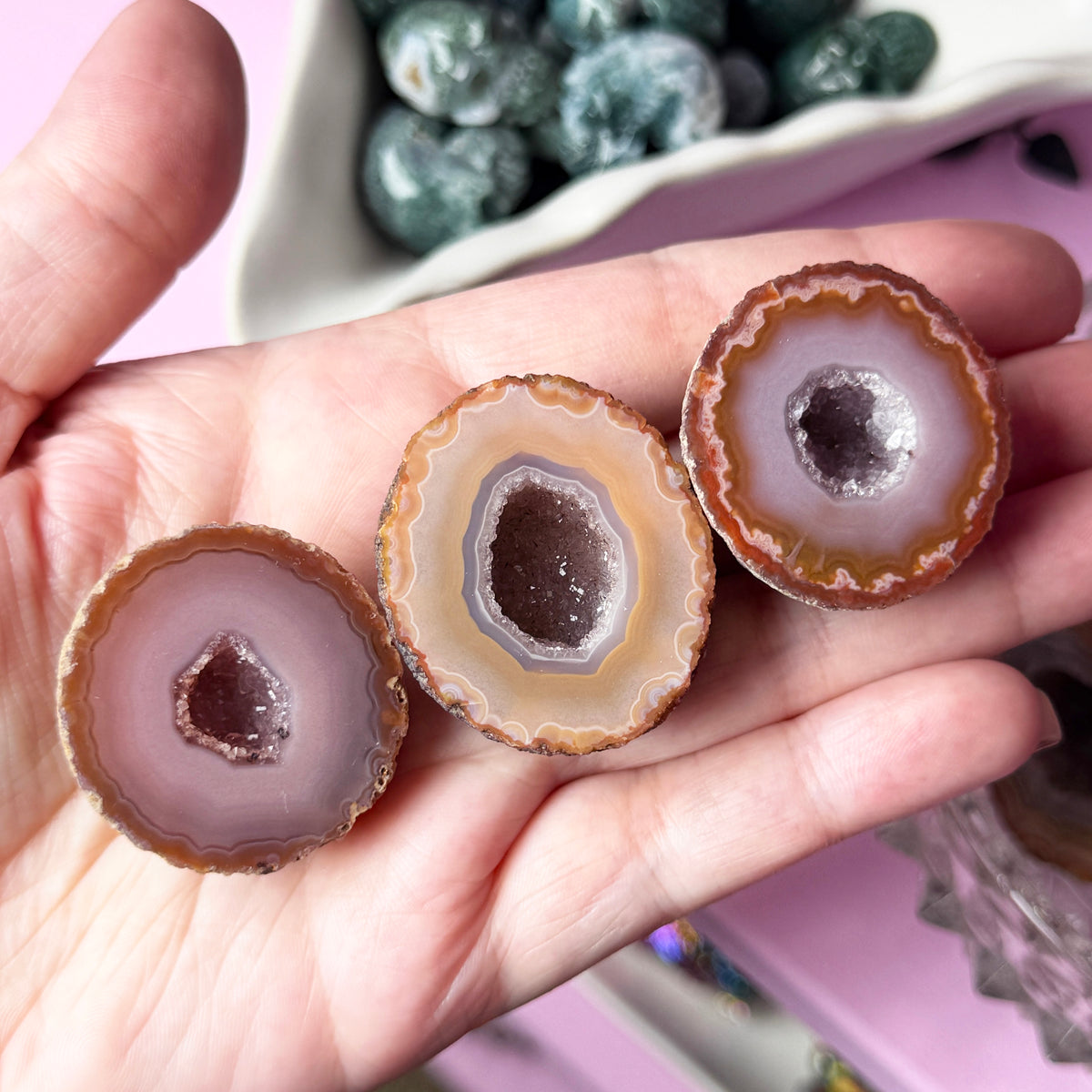 Zhanguo Agate Geode Half