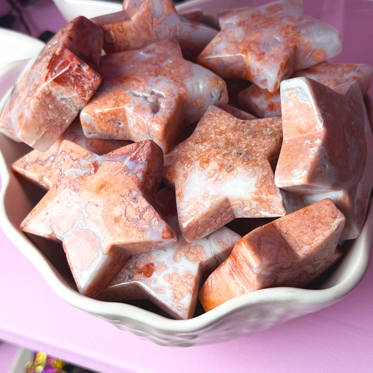 Cotton Candy Agate Star