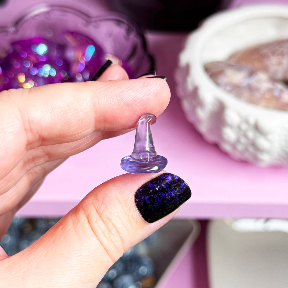 Mini Fluorite Witch Hat