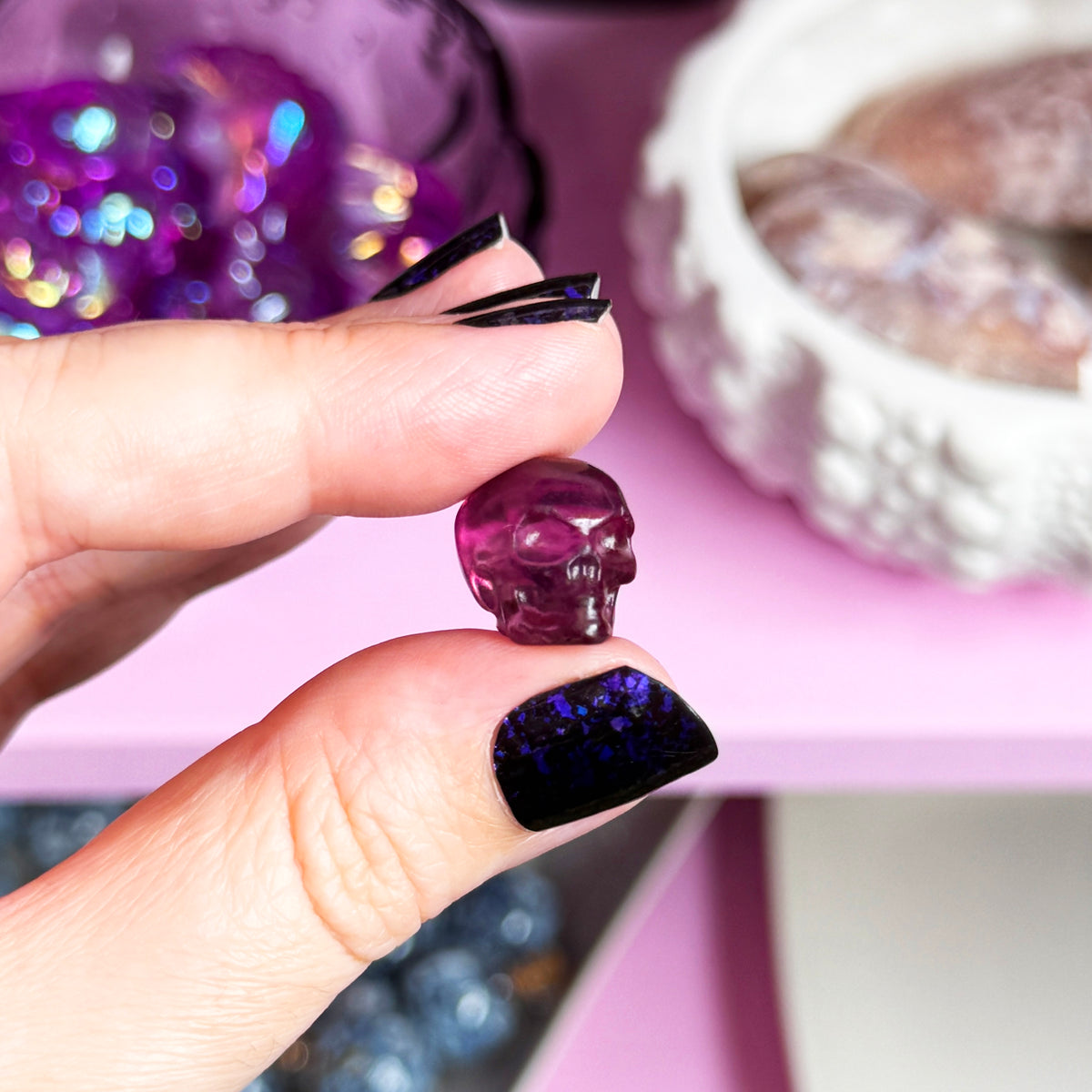 Mini Fluorite Skulls