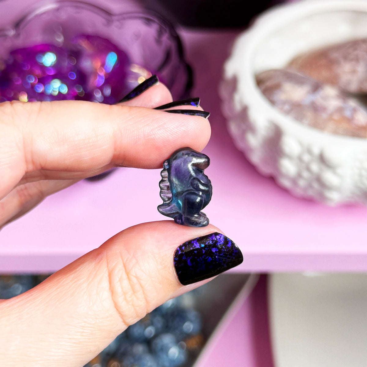 Mini Fluorite Dinosaur