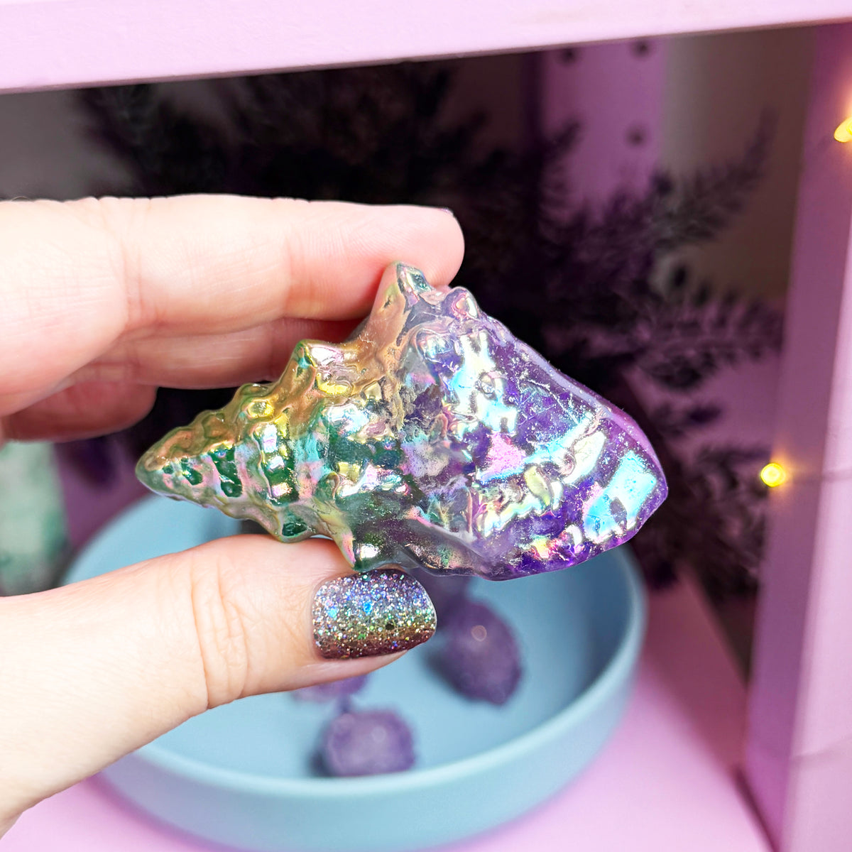 *MISFIT* Purple/Green Gradient Aura Shell