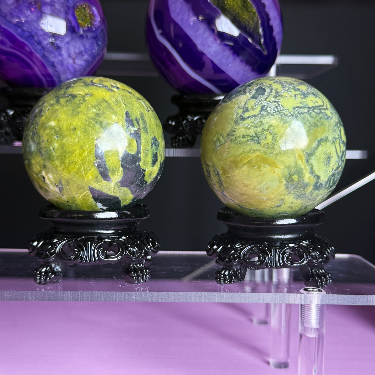 Serpentine Sphere + Stand