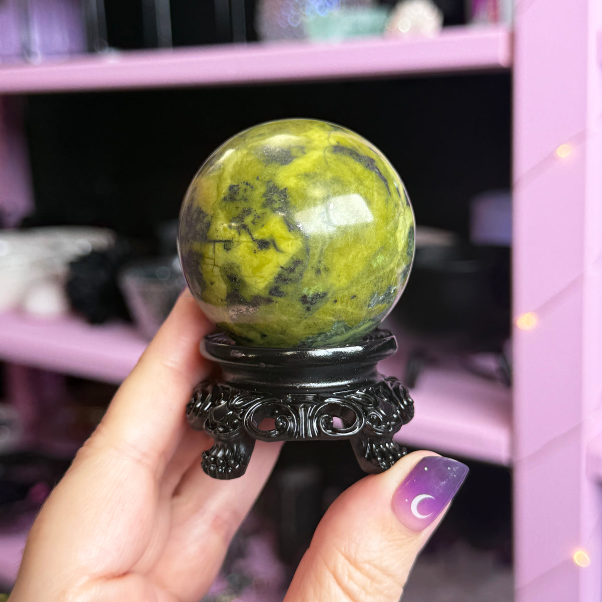 Serpentine Sphere + Stand