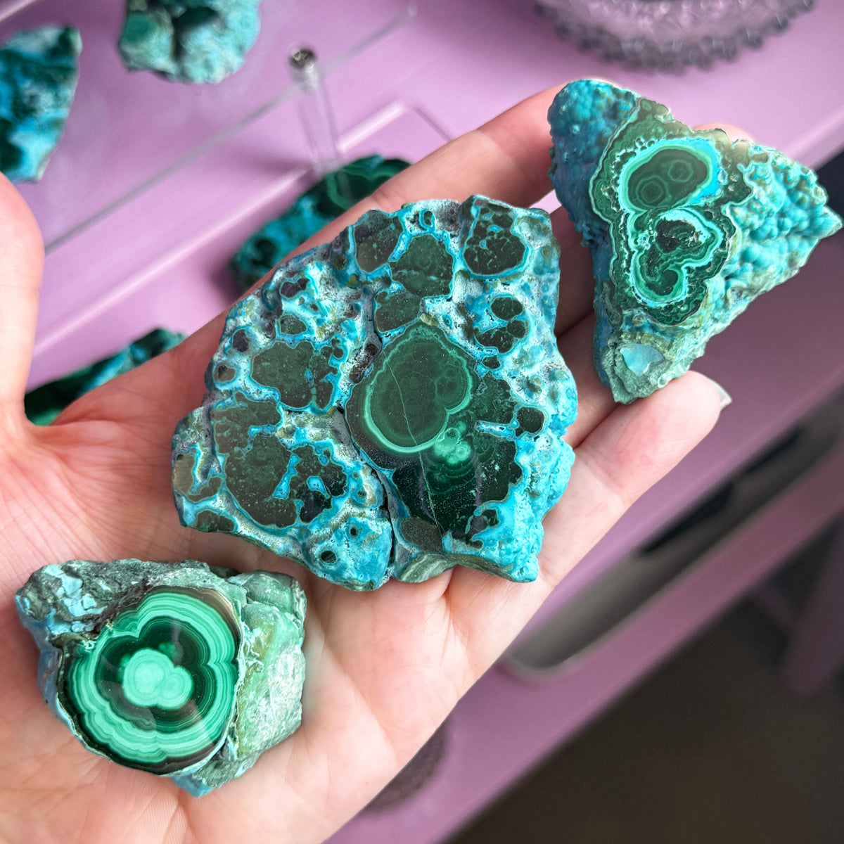 Malacolla Freeform (Malachite + Chrysocolla)