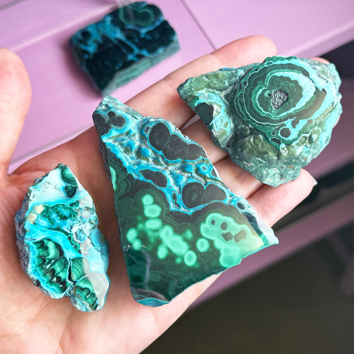 Malacolla Freeform (Malachite + Chrysocolla)