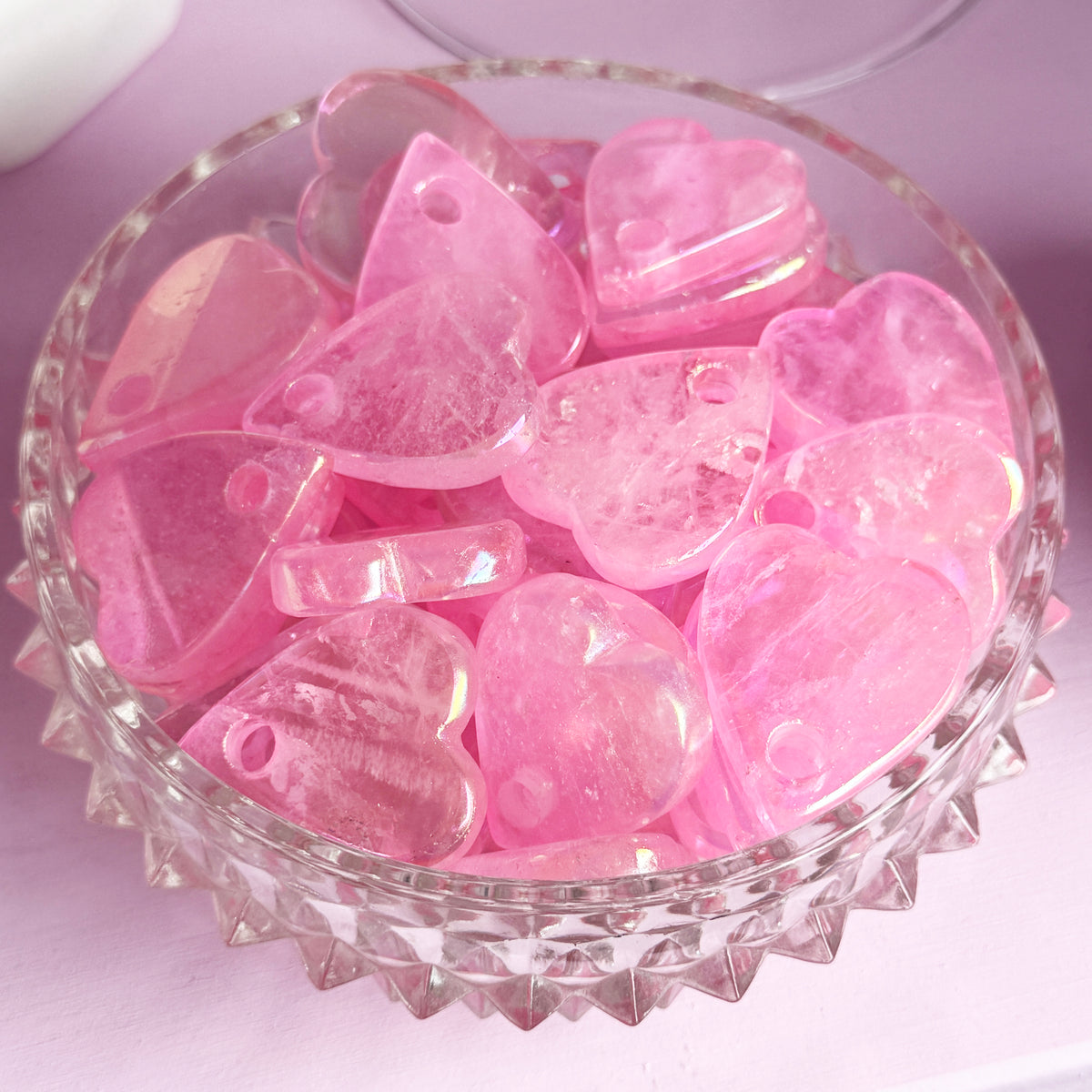 *MISFIT* Pink Aura Quartz Ouija Planchette