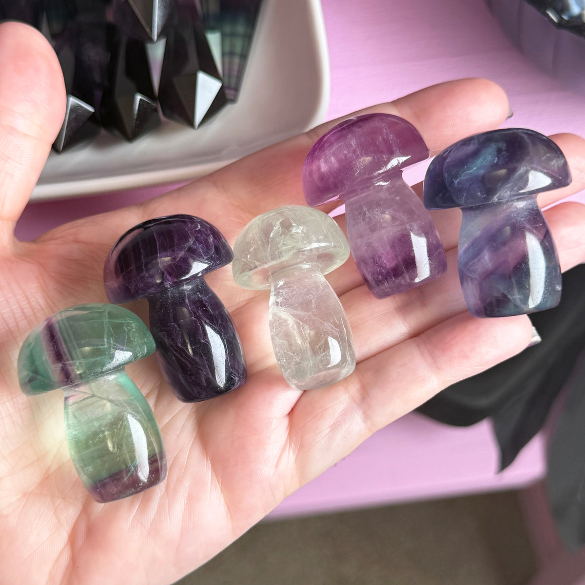 Fluorite Mushroom