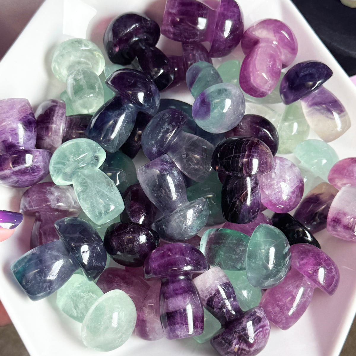 Fluorite Mushroom
