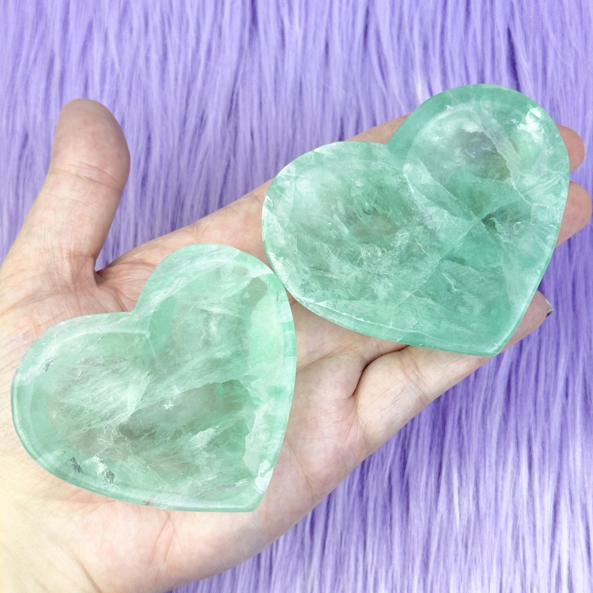 Green Fluorite Heart Bowl (+ chips!)