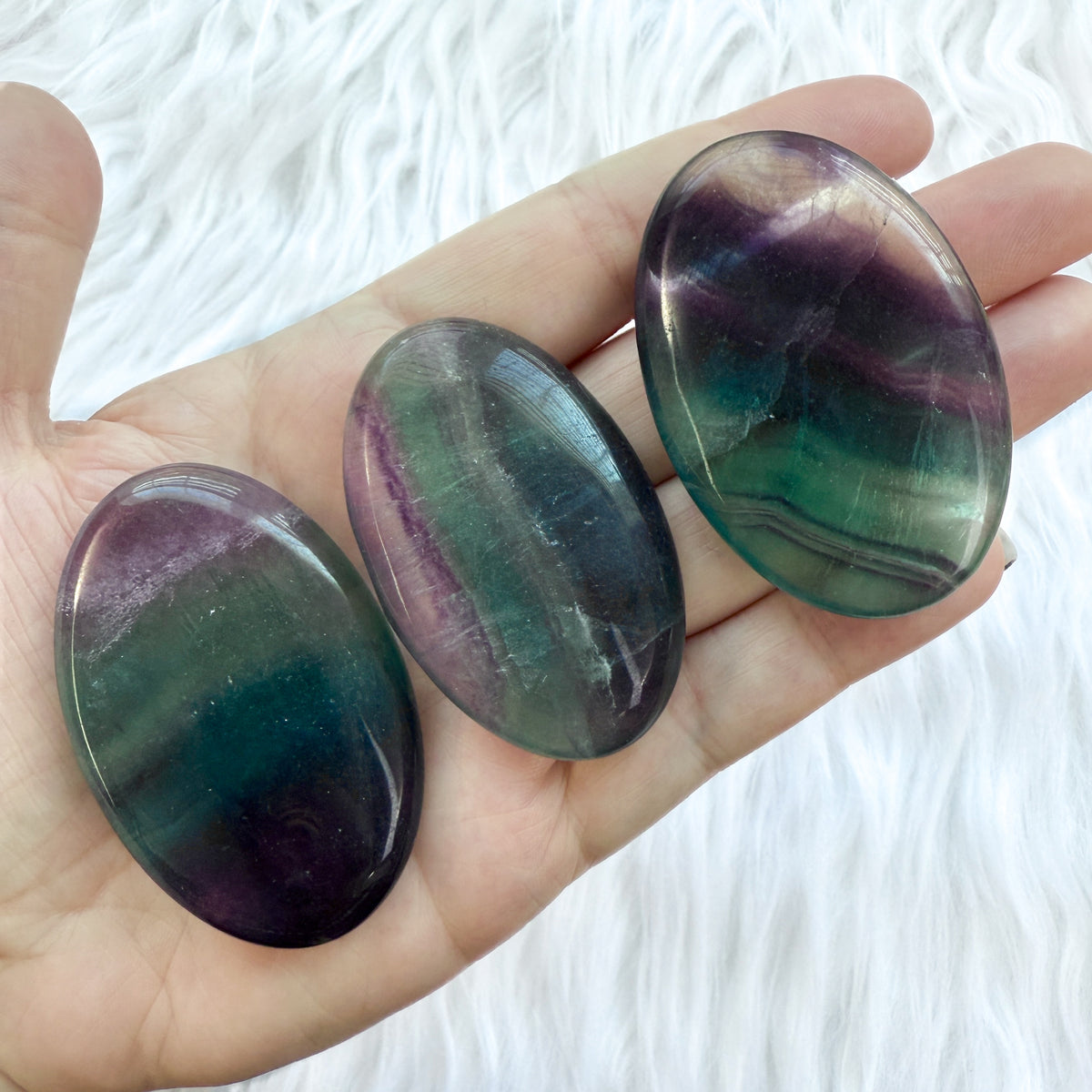 Fluorite Palm Stone