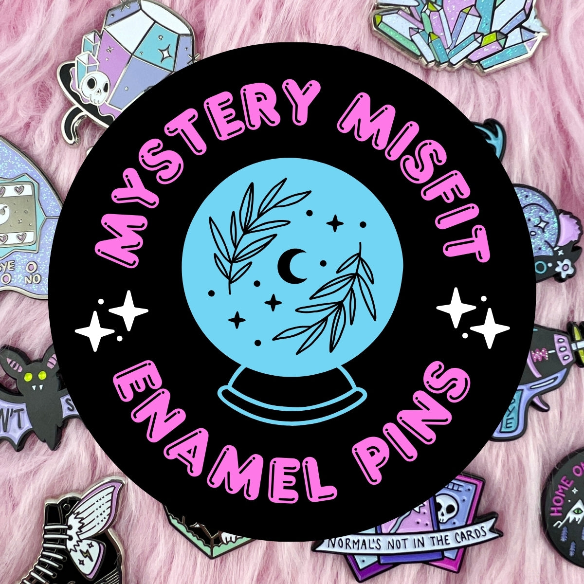 THREE Mystery Misfit Enamel Pins