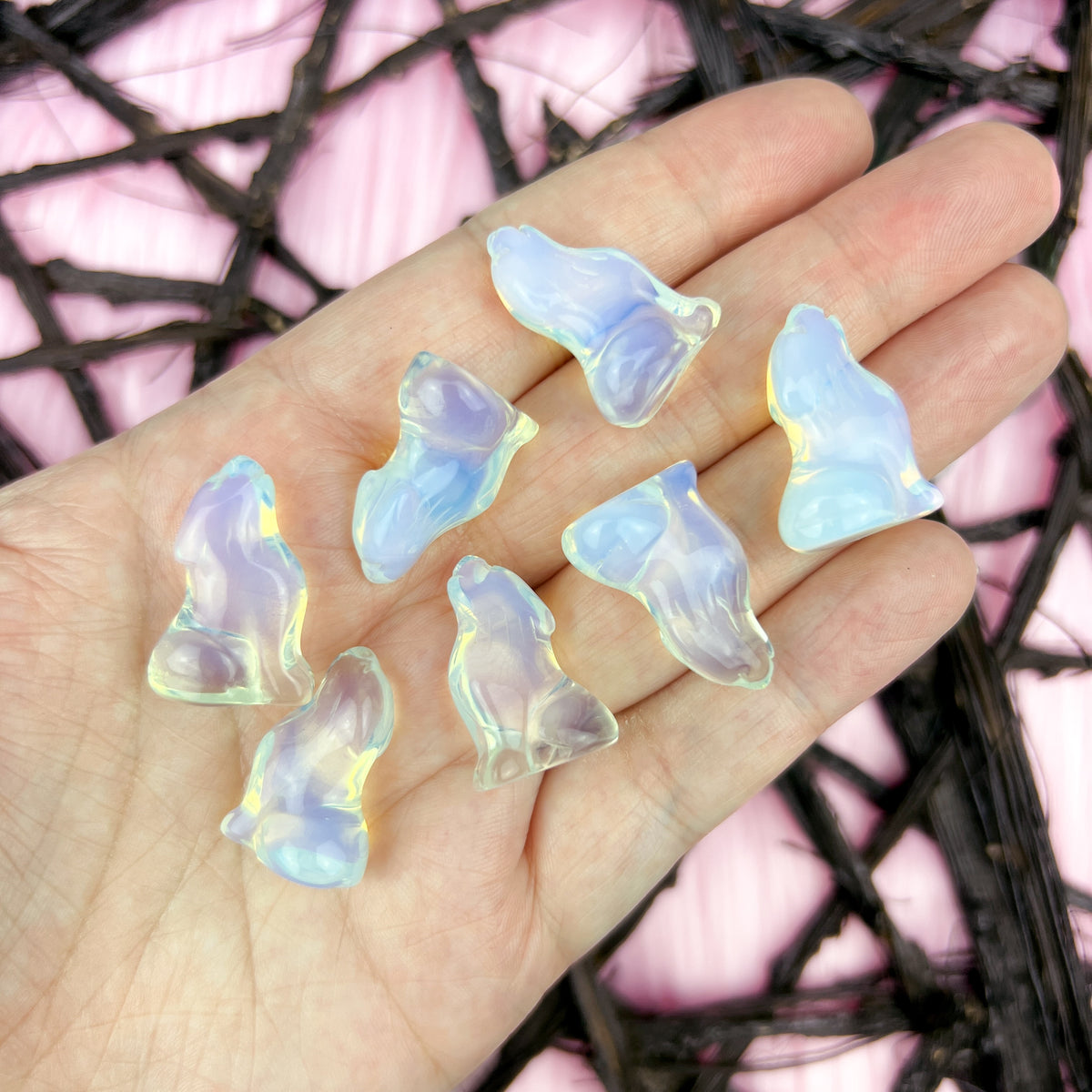 Opalite Howling Wolf