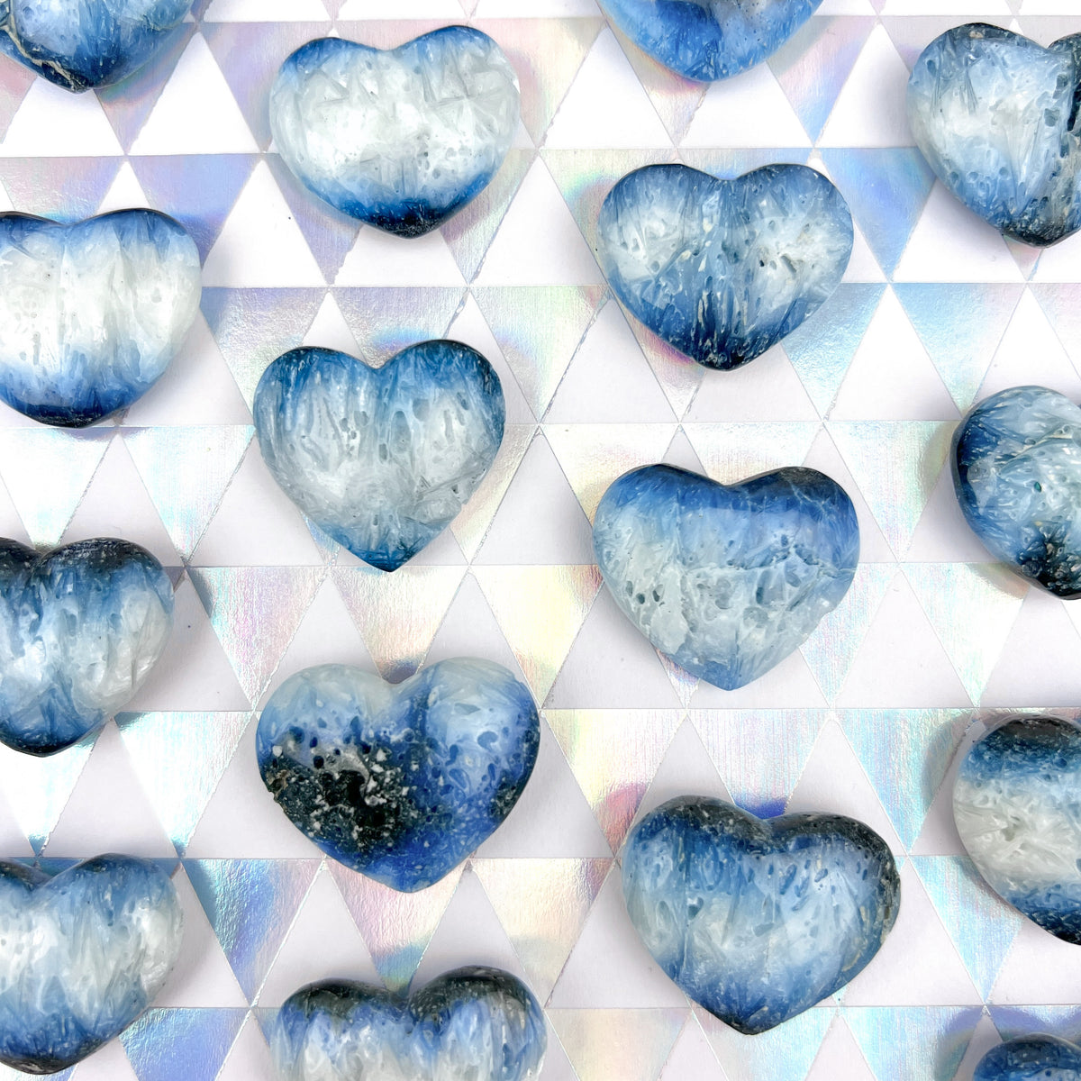 Blue Ice Glacierite Heart