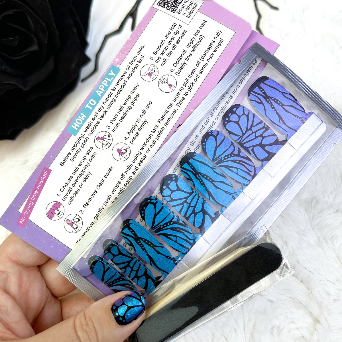 BUNDLE OF 3! Color Shift Wings // Nail Wraps