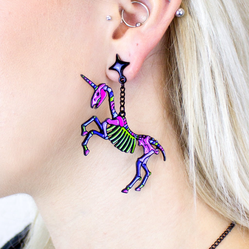 Unicorn Skeletons // Earrings