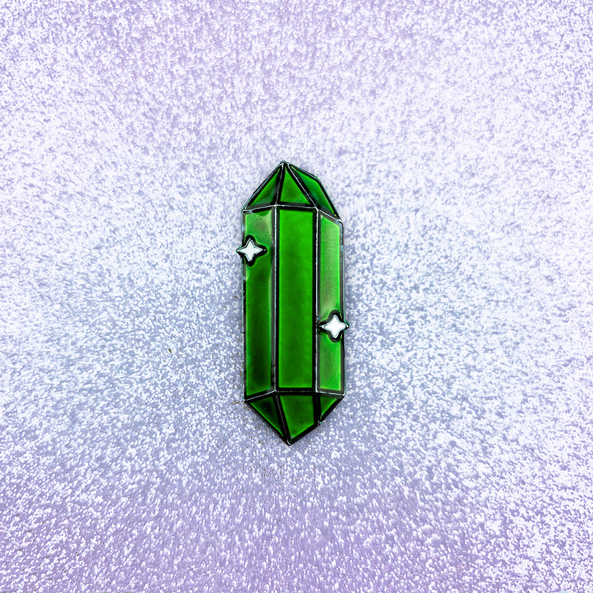 *MISFIT* Labradorite Crystal // Enamel Pin