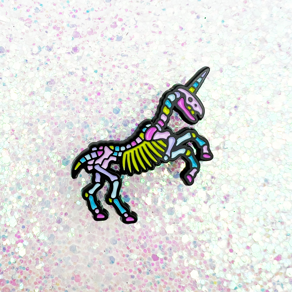 Unicorn Skeleton// Enamel Pin