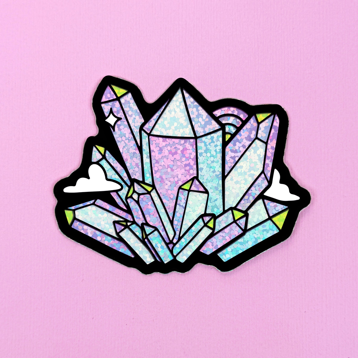 Aura Quartz // Glitter Sticker