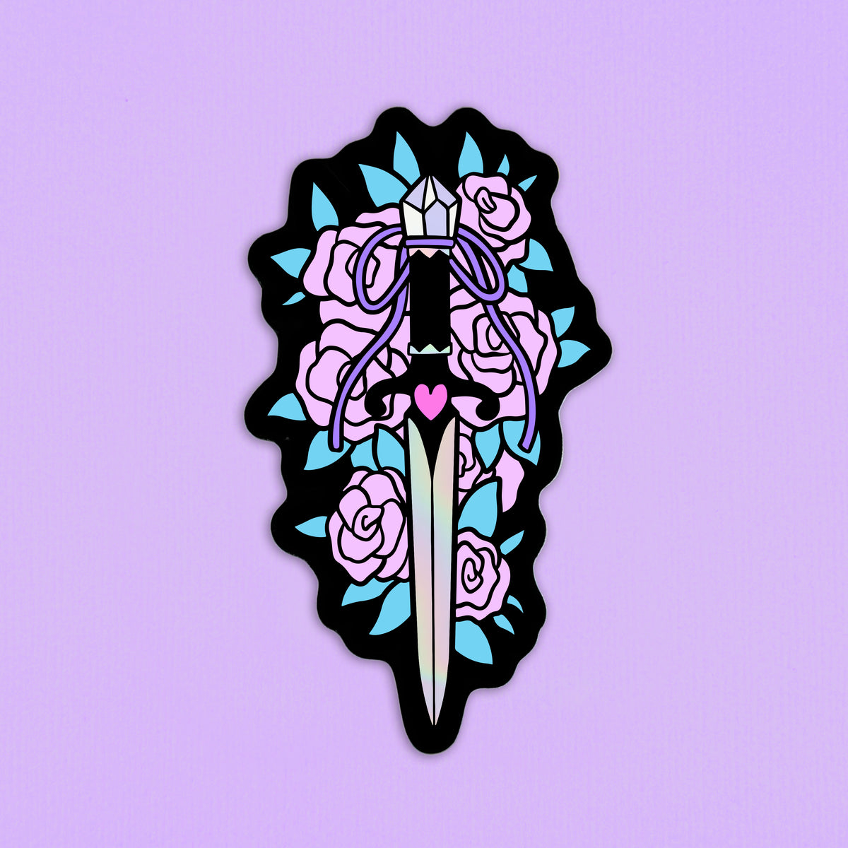 Dagger // Holographic Sticker