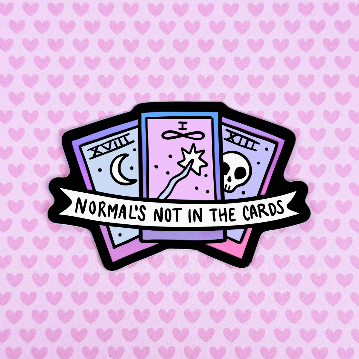 Not in the Cards // Holographic Sticker