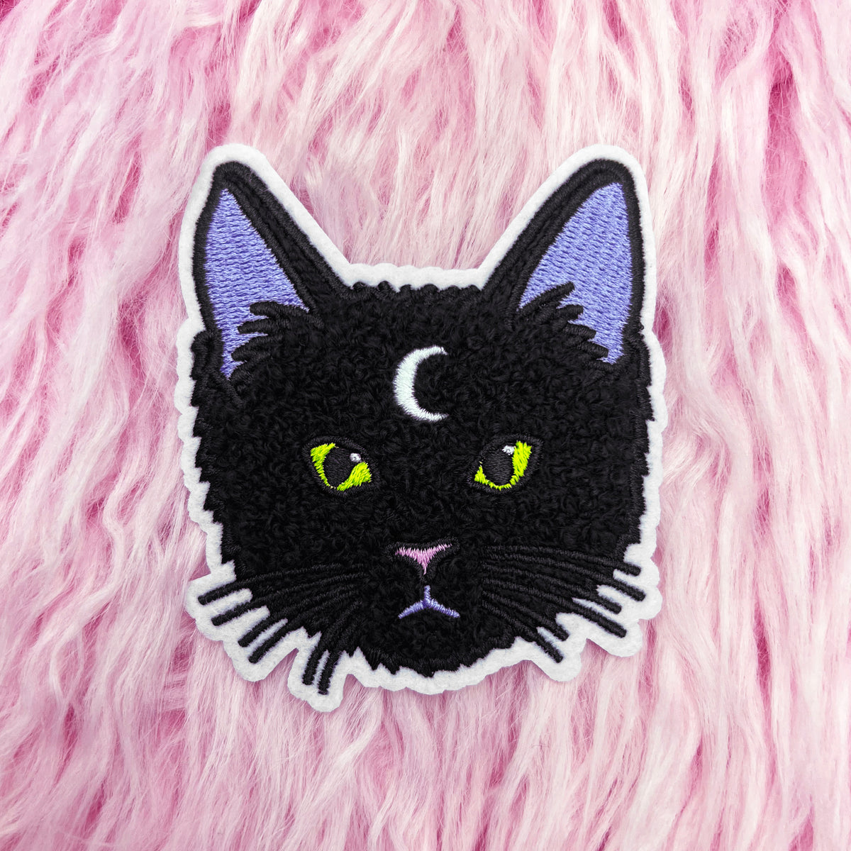 MOON CAT // PATCH (fuzzy chenille!)