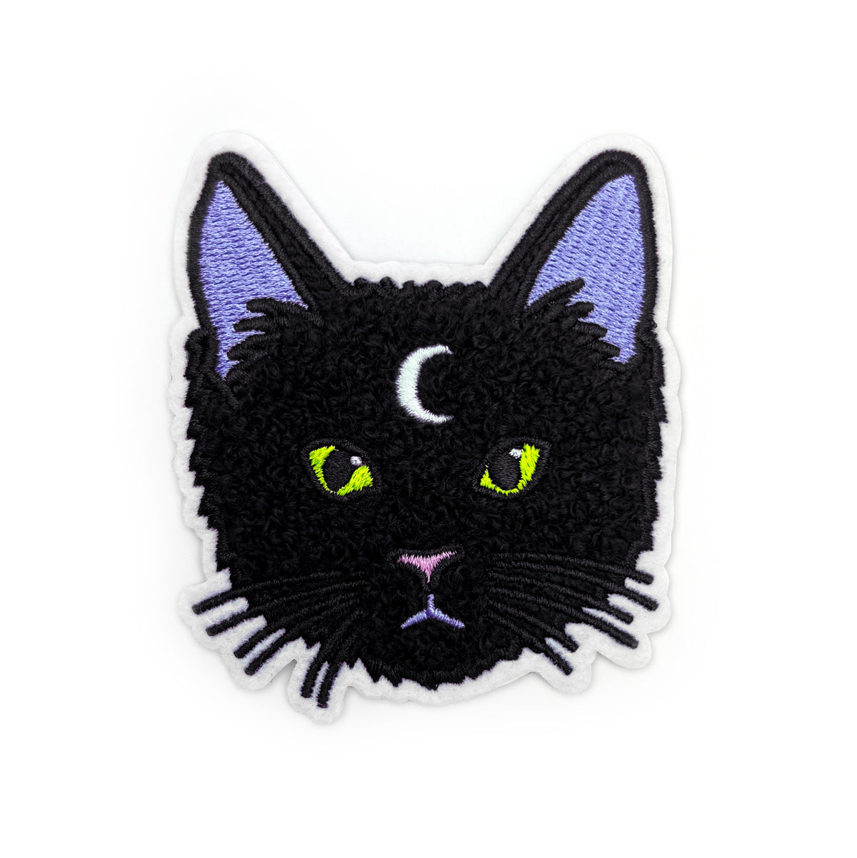 MOON CAT // PATCH (fuzzy chenille!)