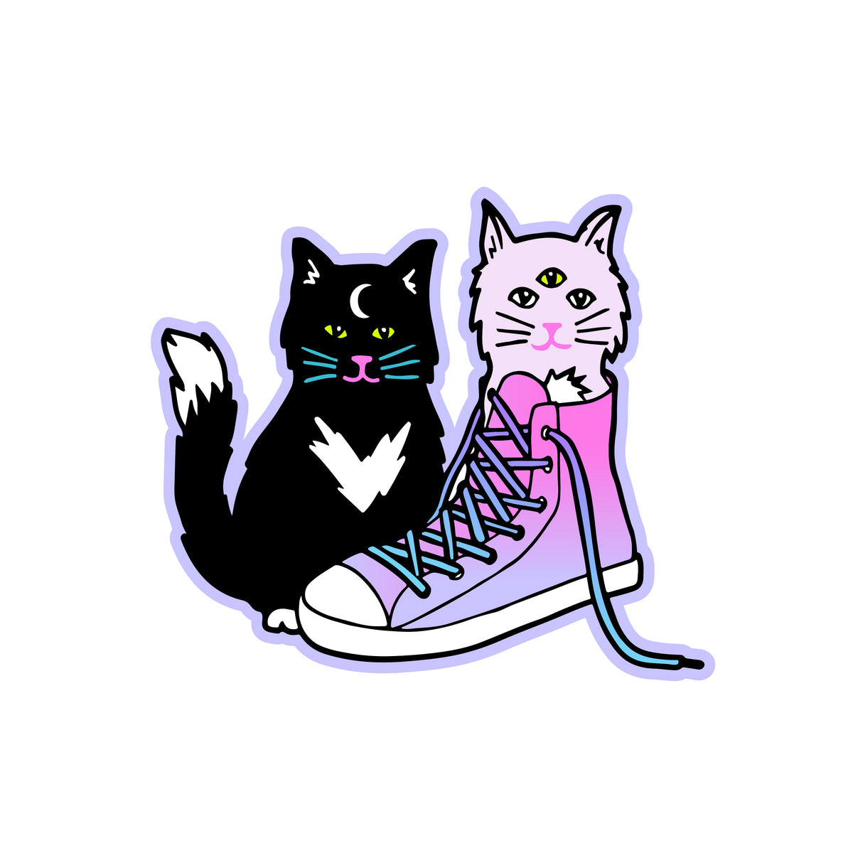 Lisa Freak Cats // Sticker